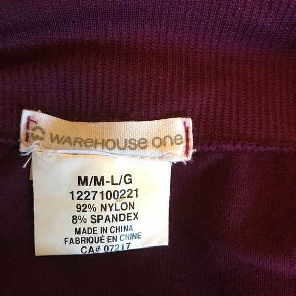 Warehouse One Purple Leggings - Picture 2 of 2